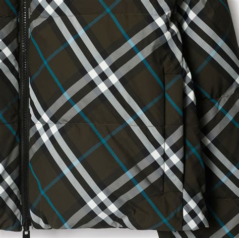 burberry reversible diamond jacket|reversible check nylon puffer jacket.